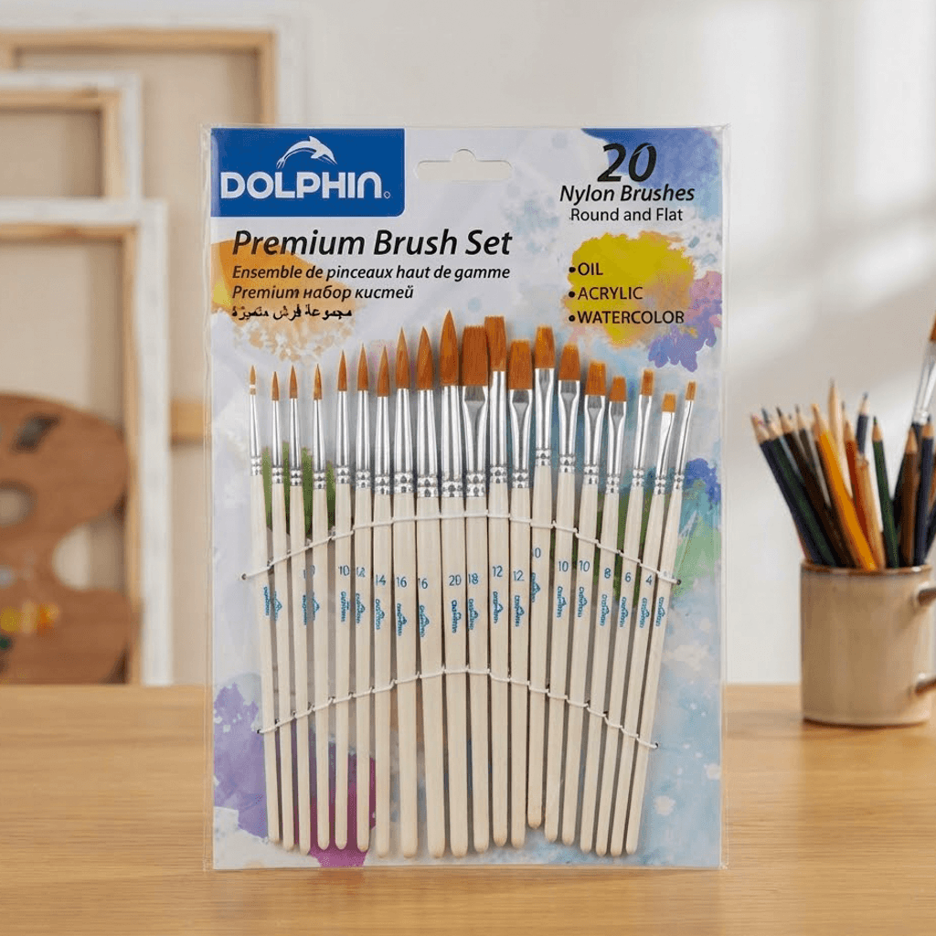Kistocka toplumy Premium Brush Set Dolphin 20li