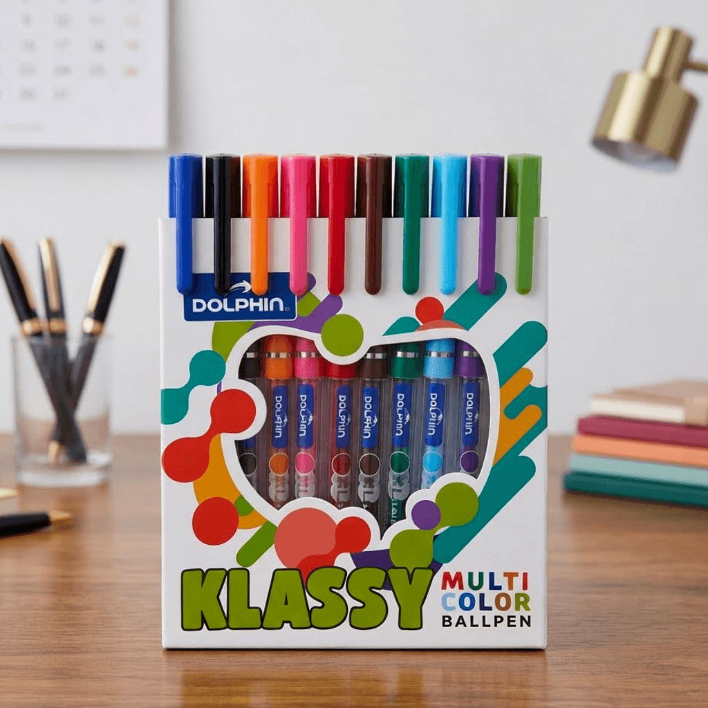 Dolphin Klassy multicolor ballpen 10color 0.7mm