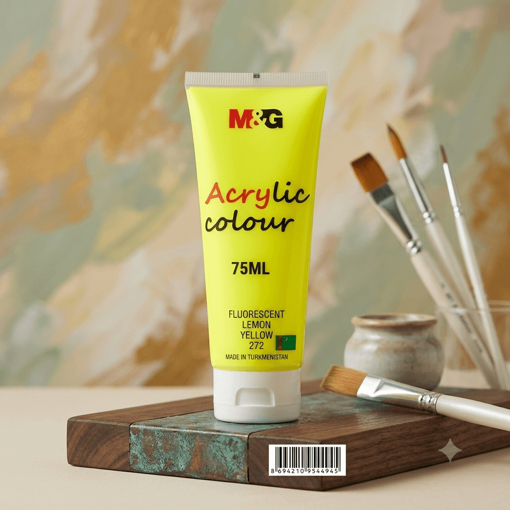 Kraska acrylic 75ml M&G fluorescent lemon yellow 272