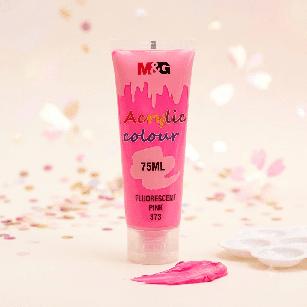 Kraska acrylic 75ml M&G fluorescent pink 373