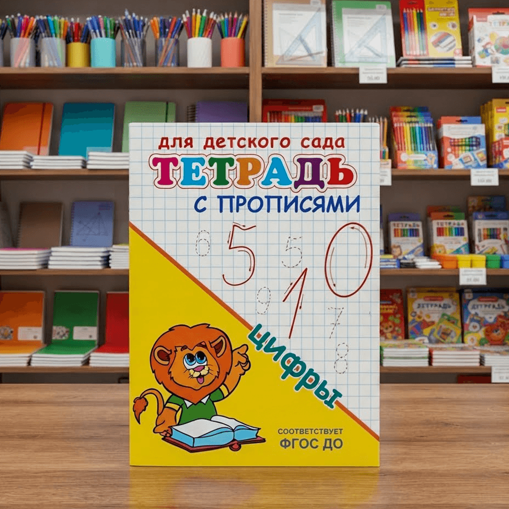 Тетрадь для детского сада цифры