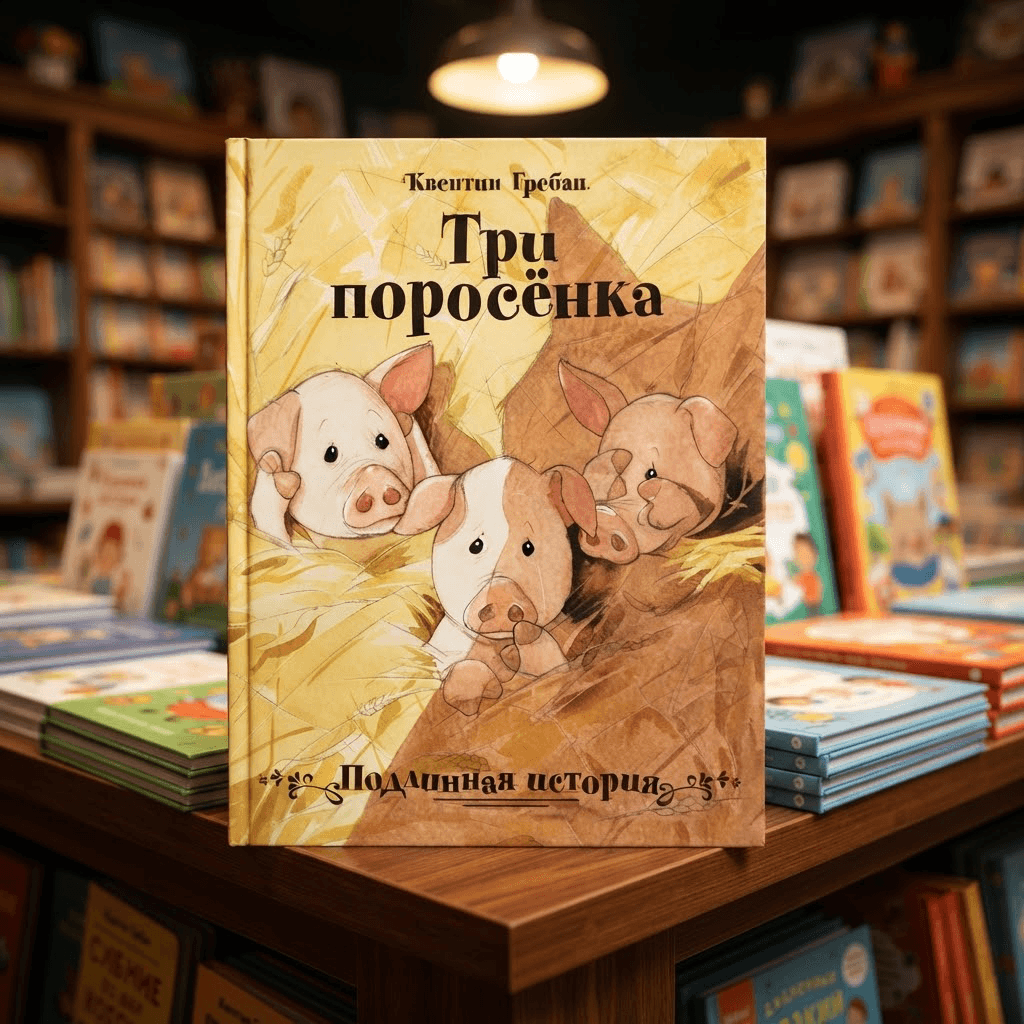 Книга "Три поросёнка" Квентин Гребан