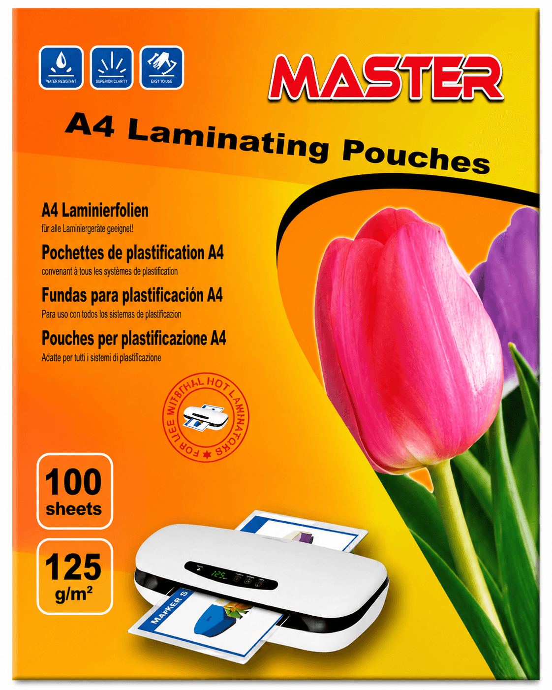 Пленка для ламинирования Master+Plus A4 125  мкм
