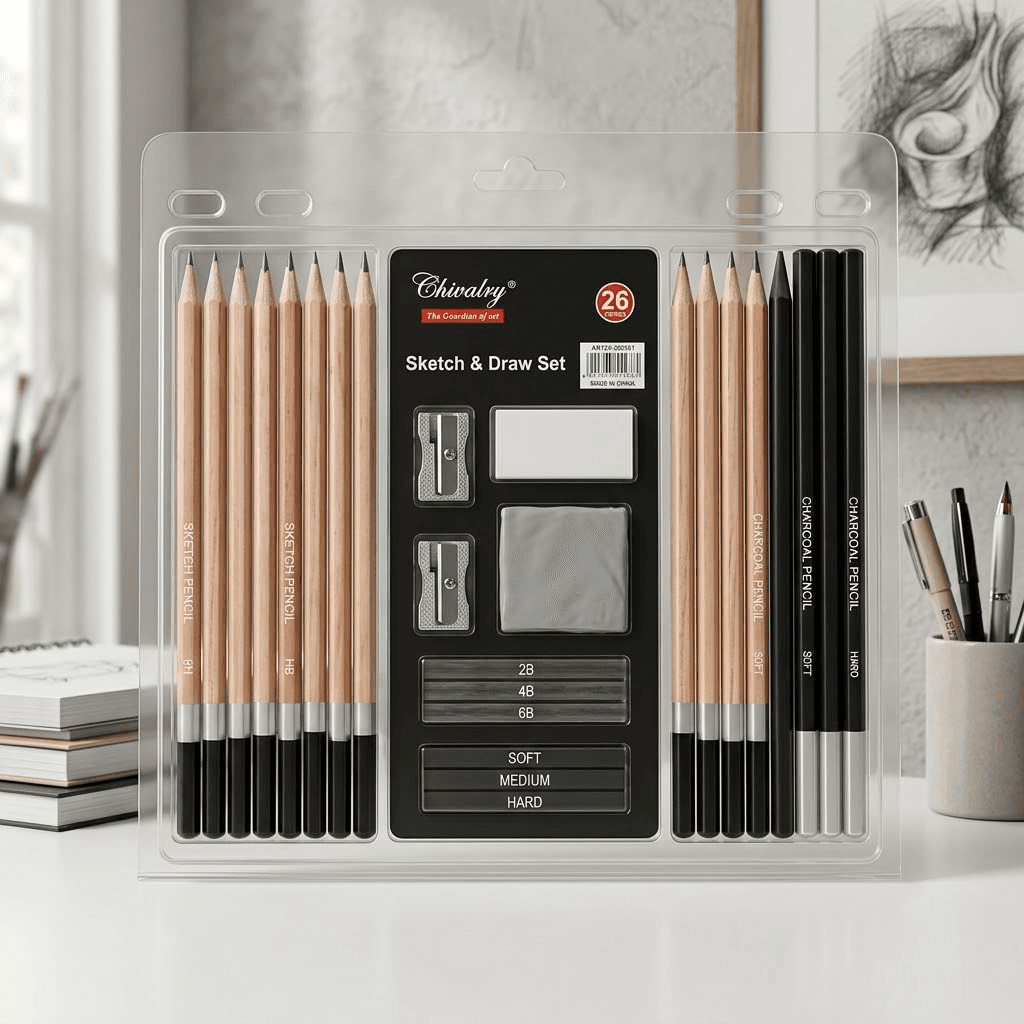 Sketch & Draw Set 26pcs Chivalry