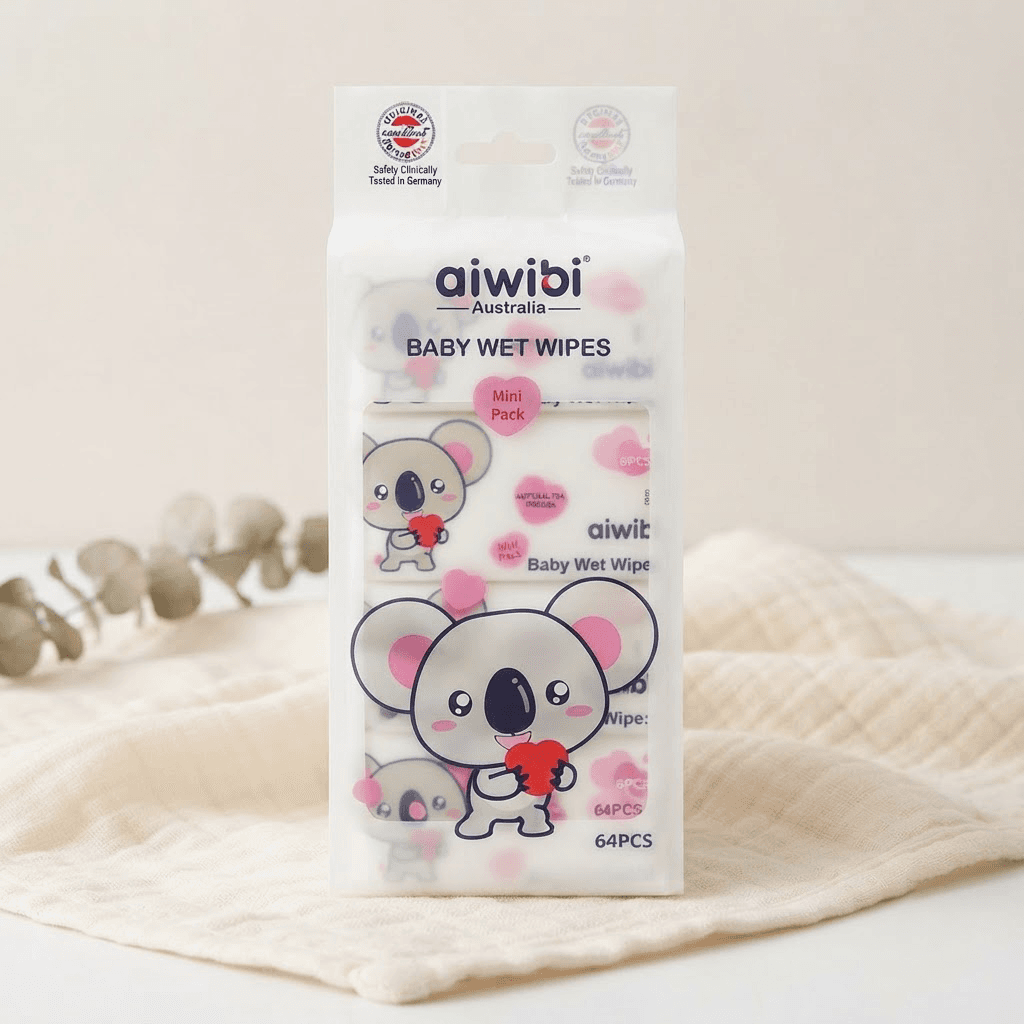 Baby Wet Wipes AIWIBI Mini Pack 64pcs