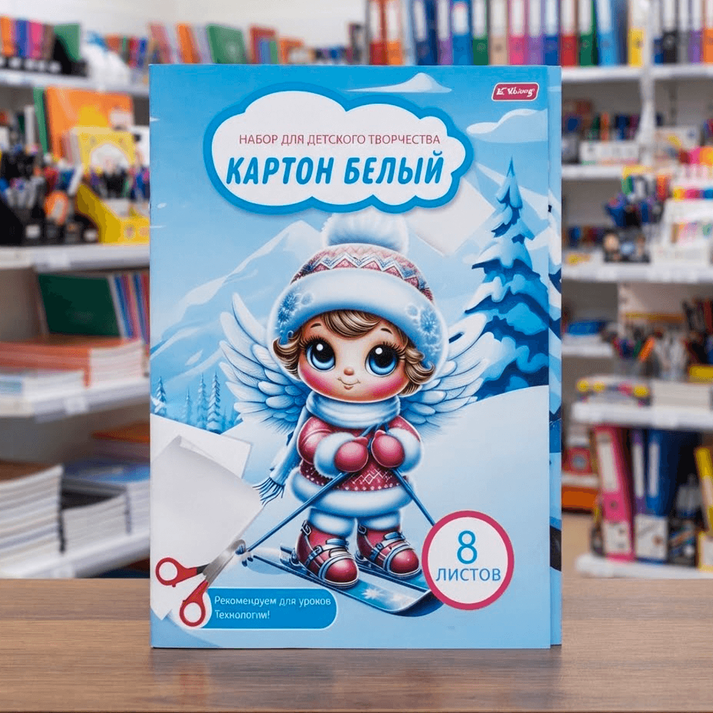 Картон белый 8лист