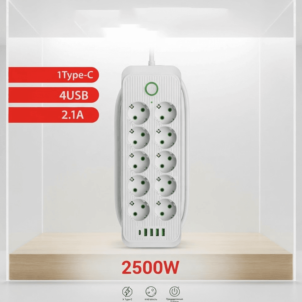 Udelnitel Black 2500W 2M No.F5