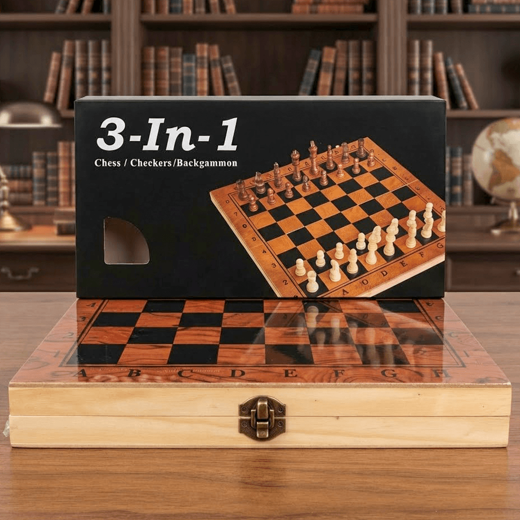 Şahmat Chess, Checkers,Backgammon 3in1 kici G29