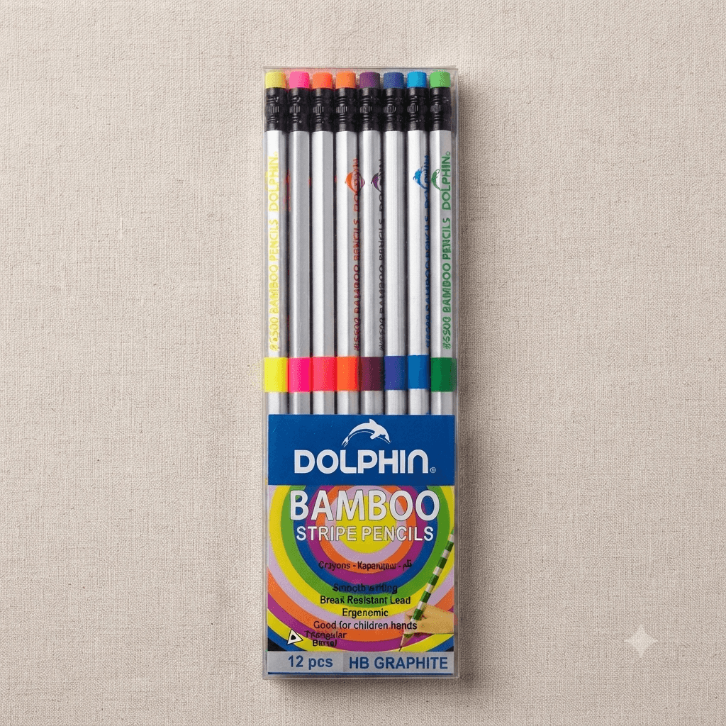 Чернографитный карандаш HB BAMBO Dolphin #5600