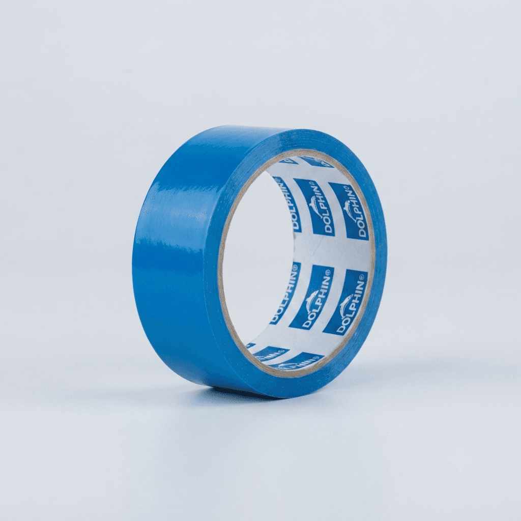 Армированный скотч Dolphin Duct Tape, синий (48 мм x 10 ярдов)
