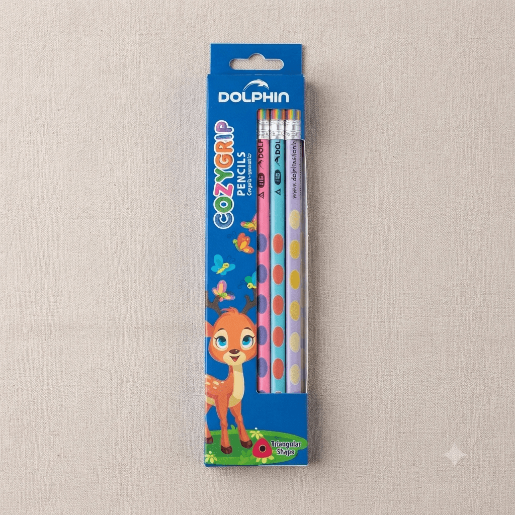 Чернографитный карандаш HB COZY GRIP Dolphin #935