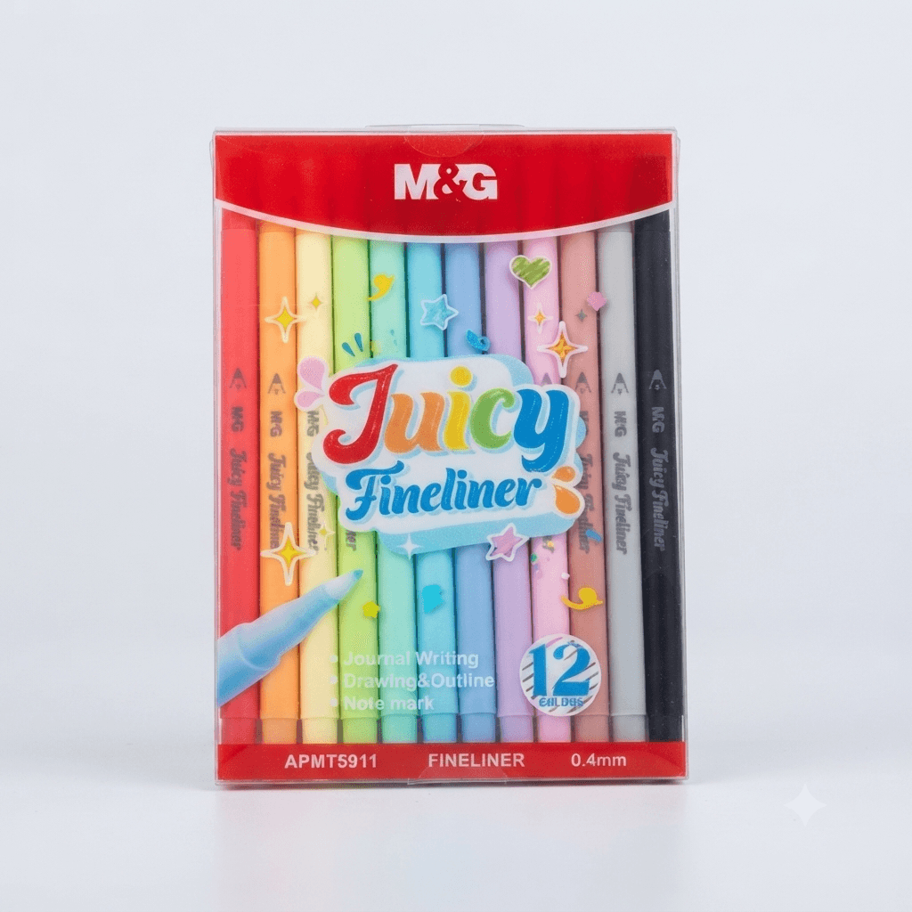 Fineliner 12 reňk 0.4mm "Juicy" (12/144)