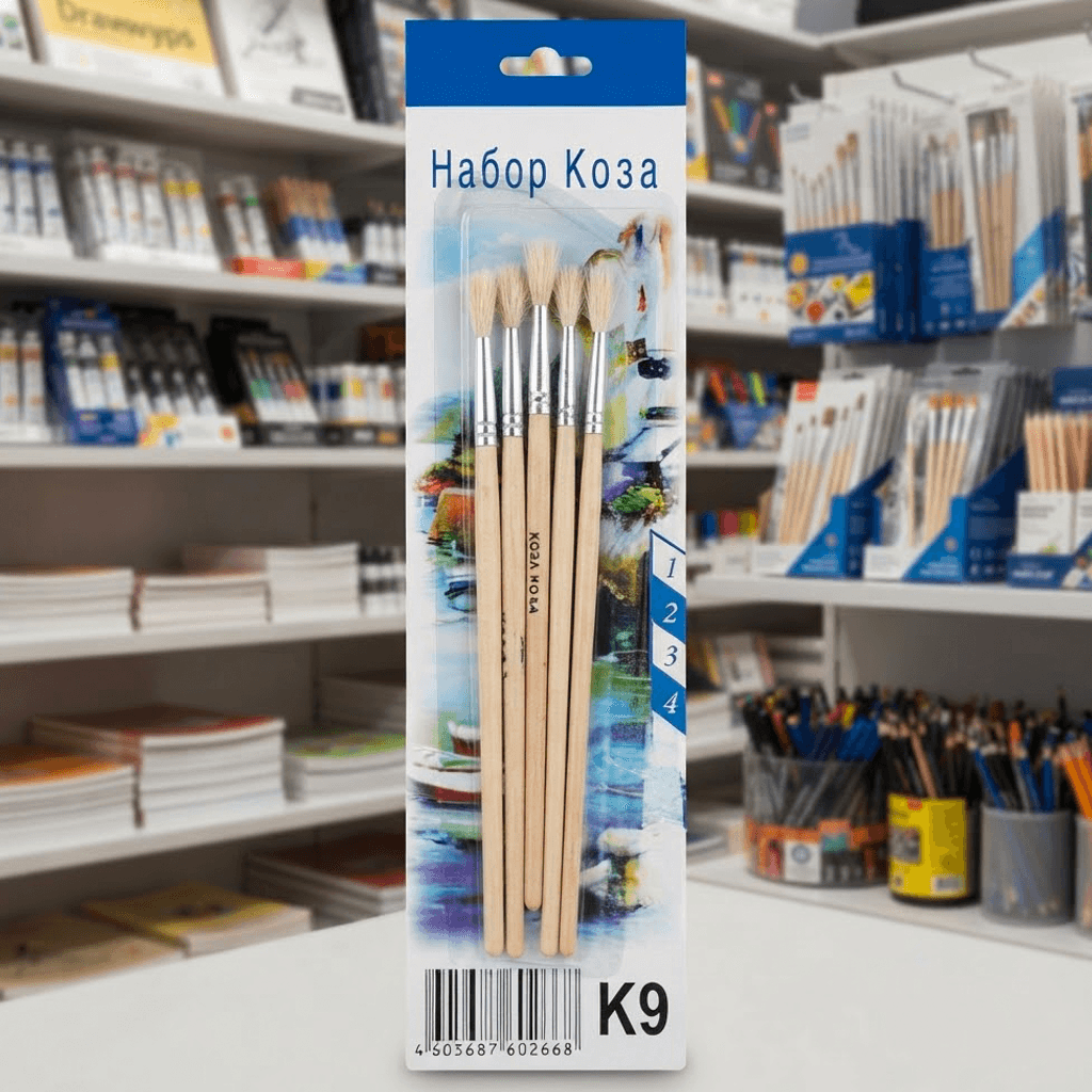 Кисточка набор Коза К9