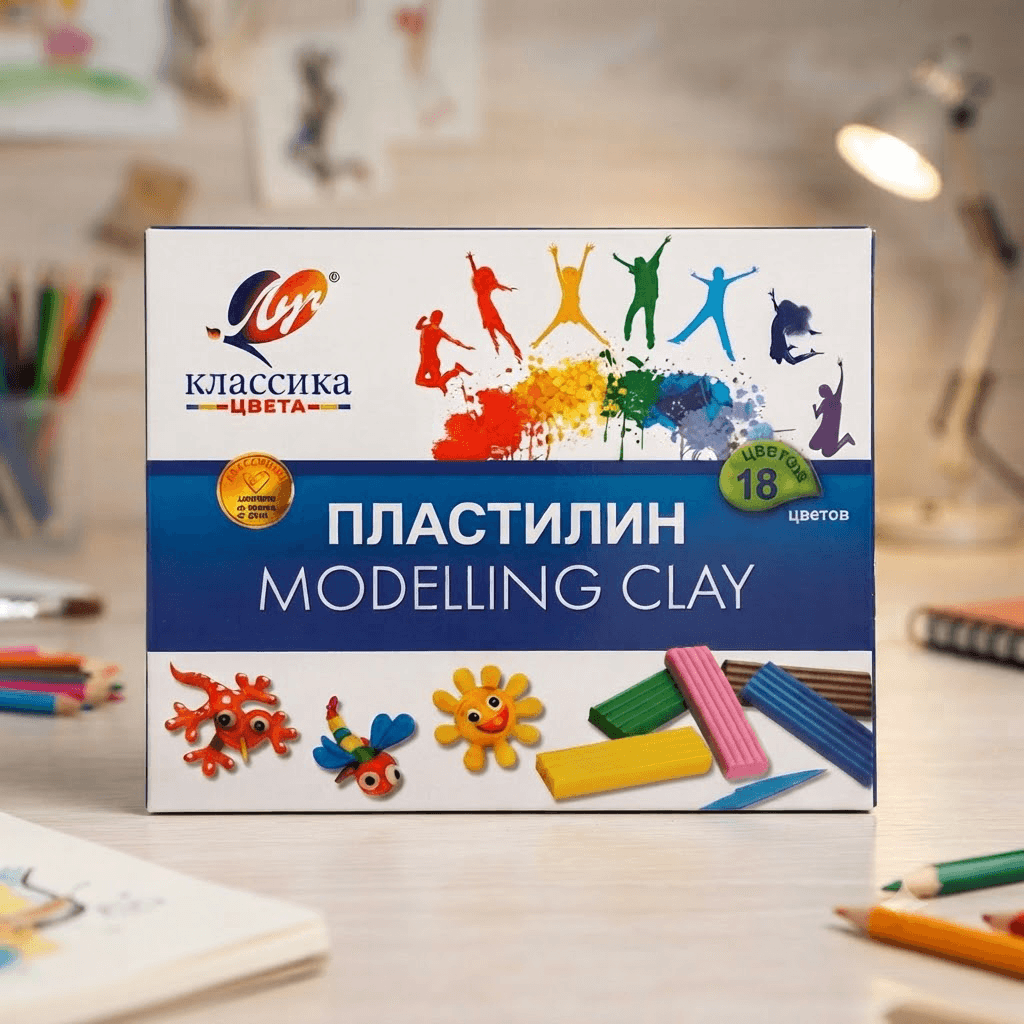 Plastilin 18-renkli klassika Луч