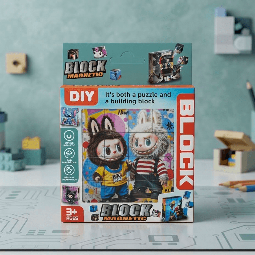 Magnetic block puzzle DIY3+