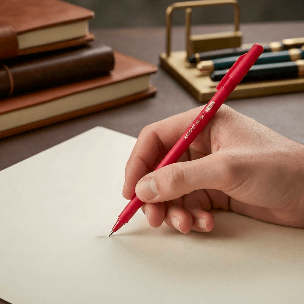 Rucka Smooth Bal pen RADAR  RD-947 BLUE RED BLACK — 3