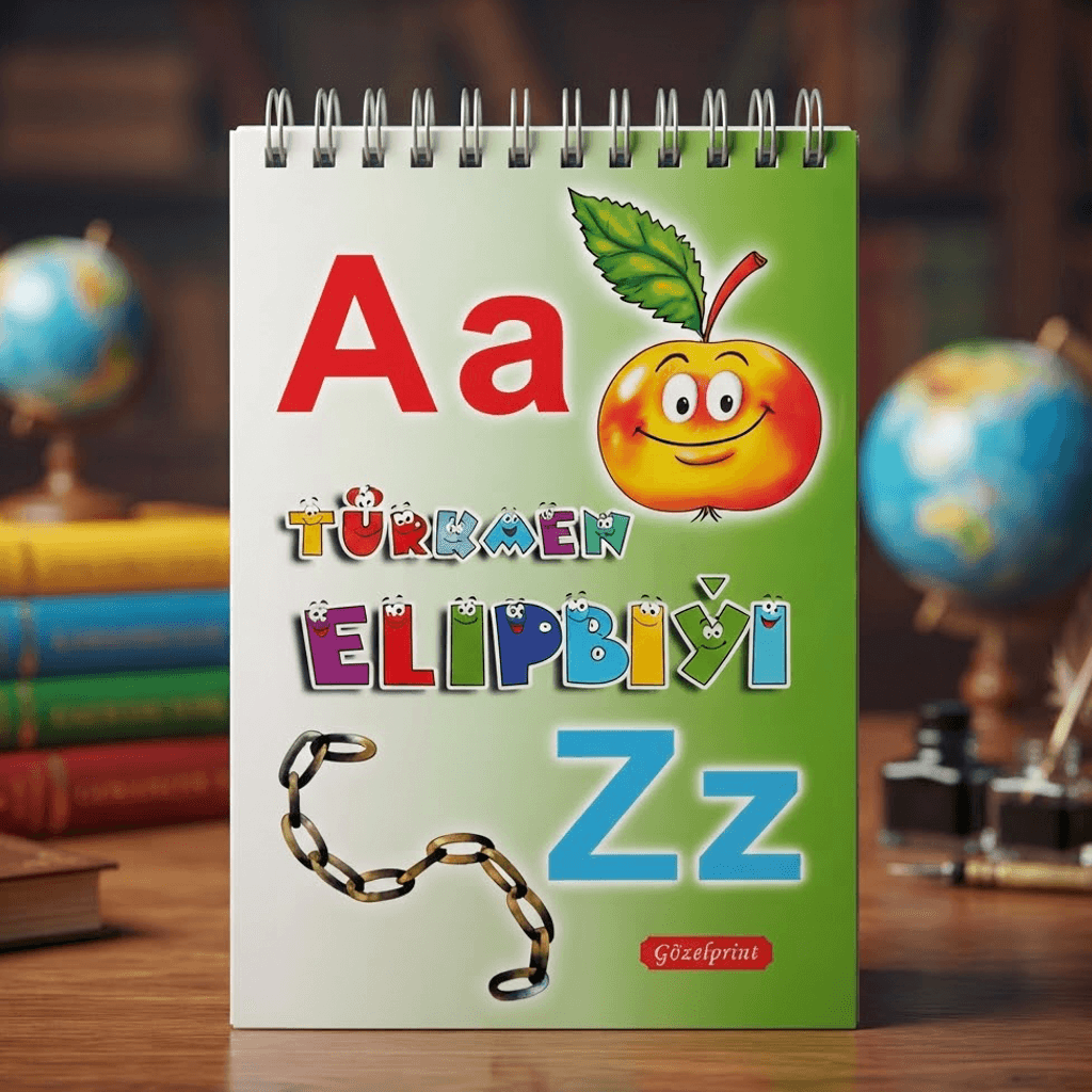 Türkmen ELIPBIÝI A6-spiral