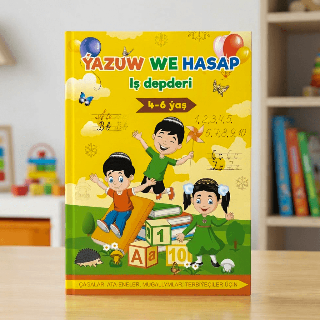 Ýazuw we Hasap iş depderi 4-6 ýaş