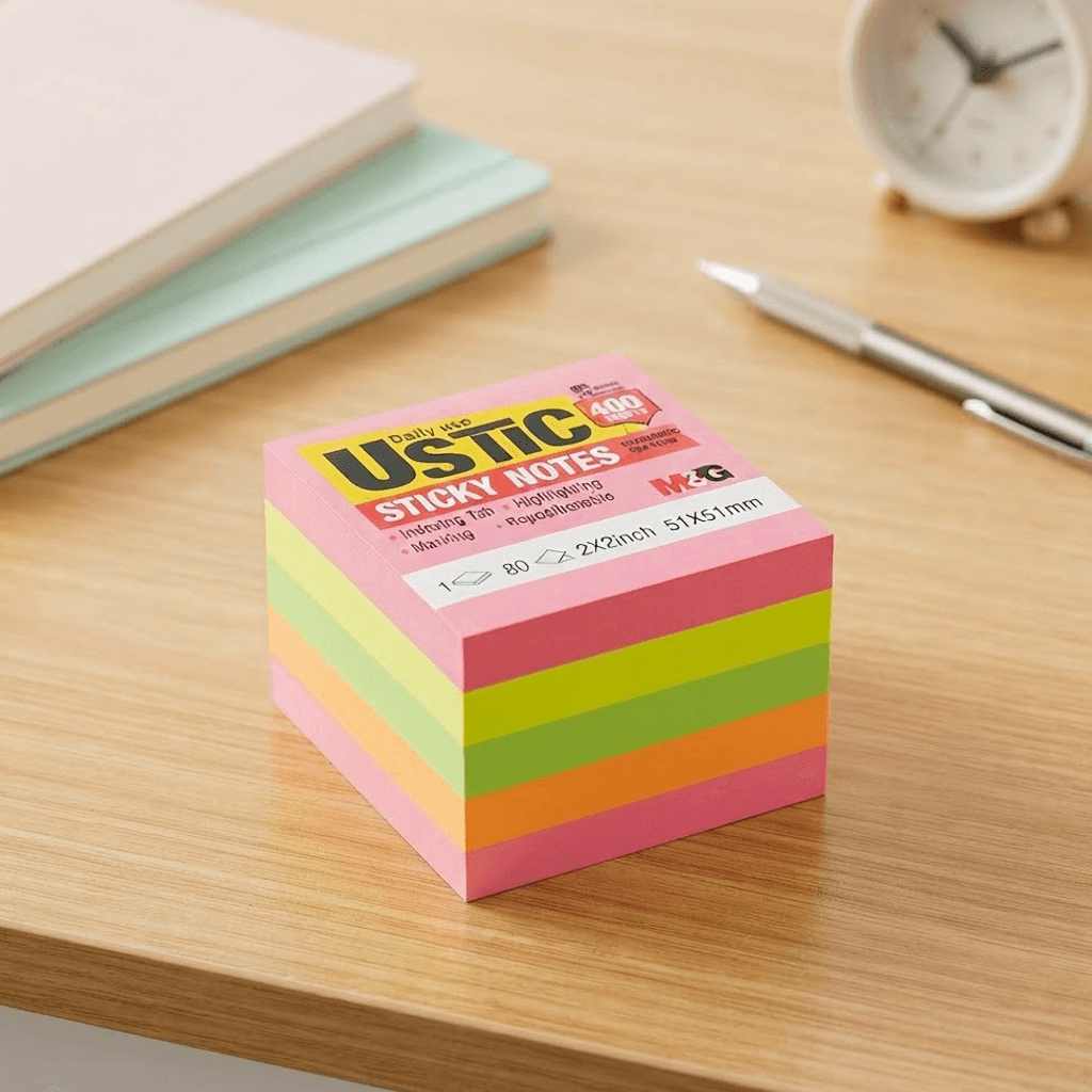 Zametka Neon 5 reňk 2*2 "Ustic" 400pcs (27/324)