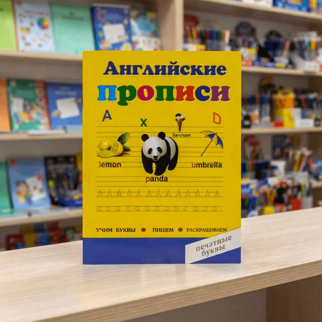 Английские прописи А5 панда