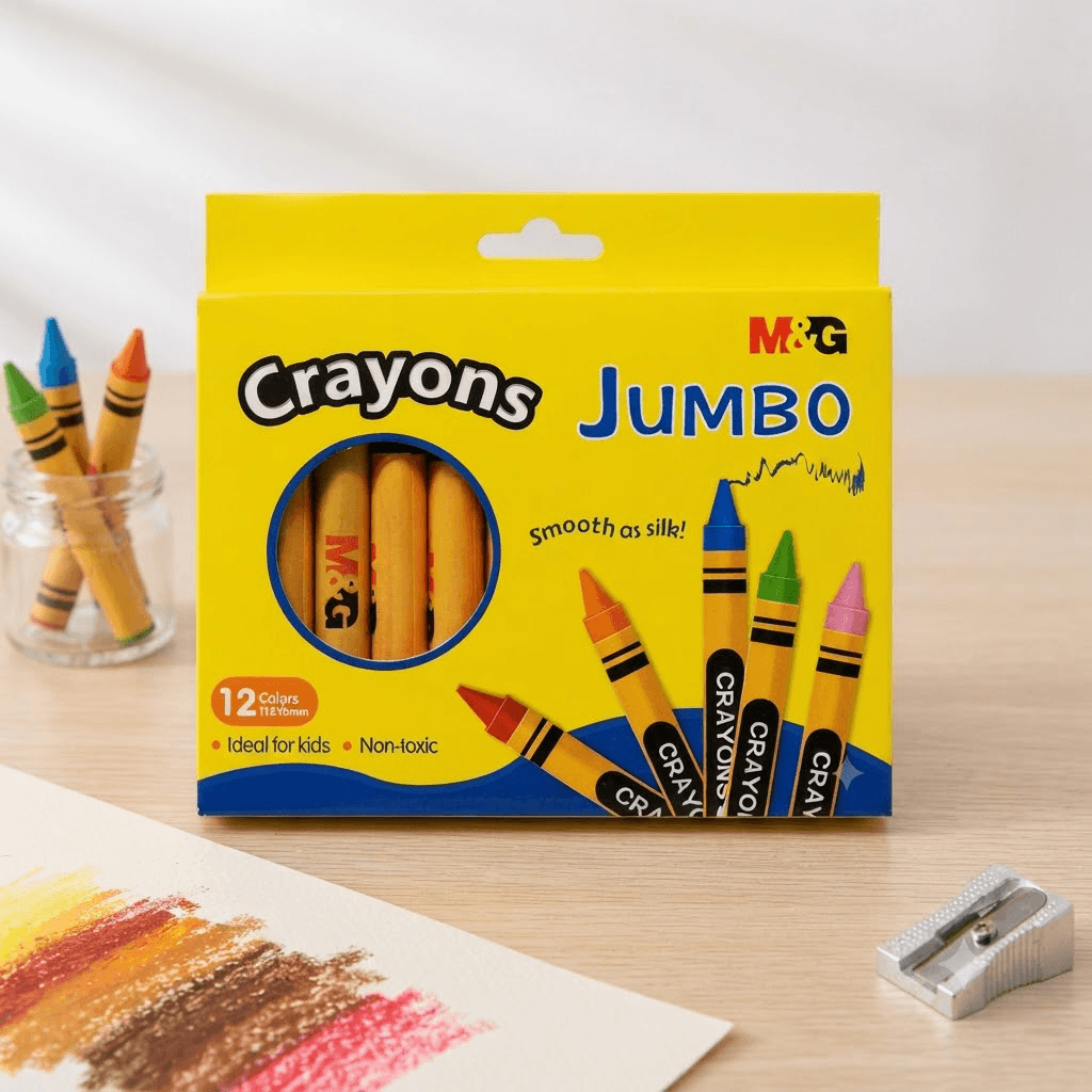 Crayon tegelek 12 reňk "Jumbo" 11mm*100mm (12/144)