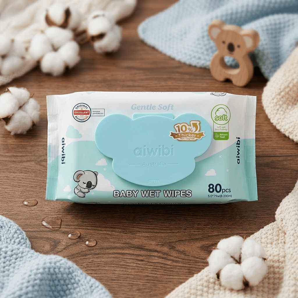 Baby Wet Wipes Green tea  80pcs