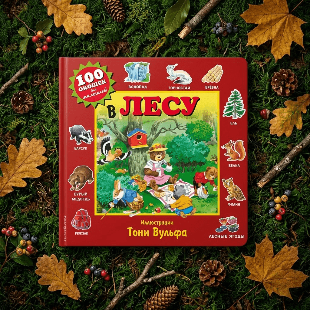 Книга Лесу 100окошек для малышей Тони Вульфа
