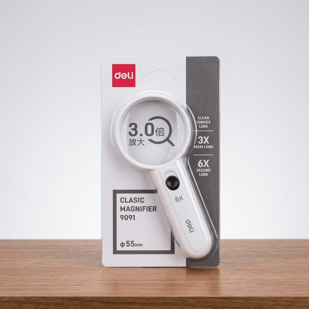 Lupa DELI 9098  White w/LED Light