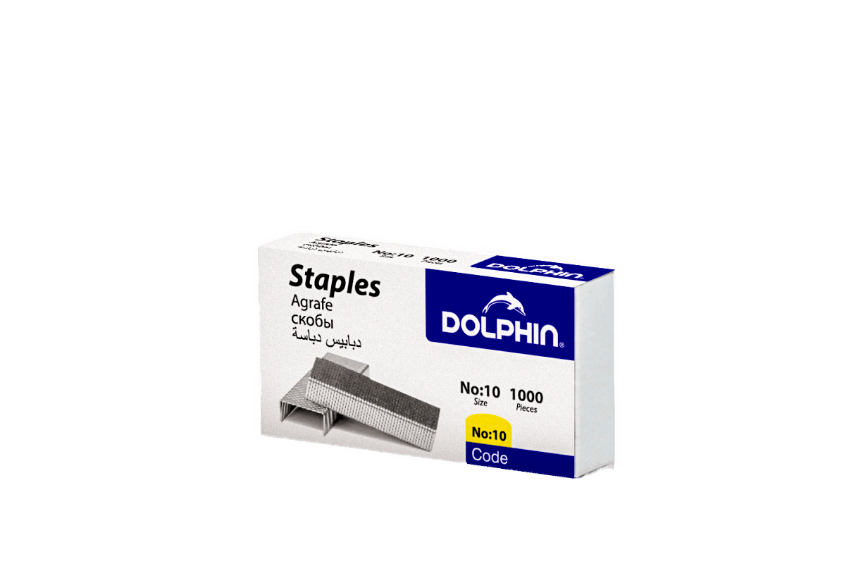 Скобы для степлера No:10 DOLPHIN