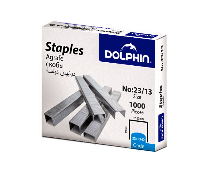 Скобы для степлера 23/13 DOLPHIN