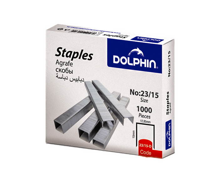 Скобы для степлера 23/15 DOLPHIN