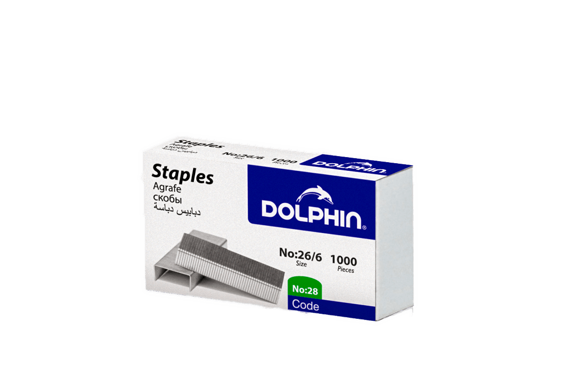 Скобы для степлера 26/6 DOLPHIN