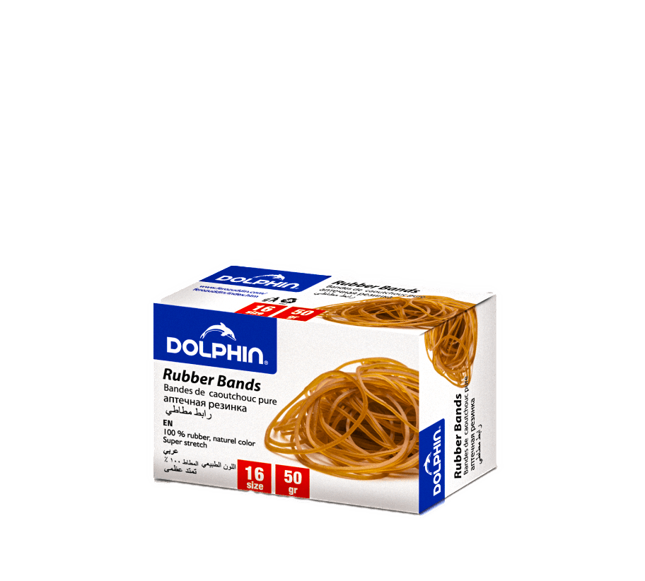 Банковские резинки для денег DOLPHIN 50г в тонкой упаковке
