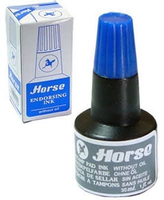 Штемпельная краска HORSE синяя