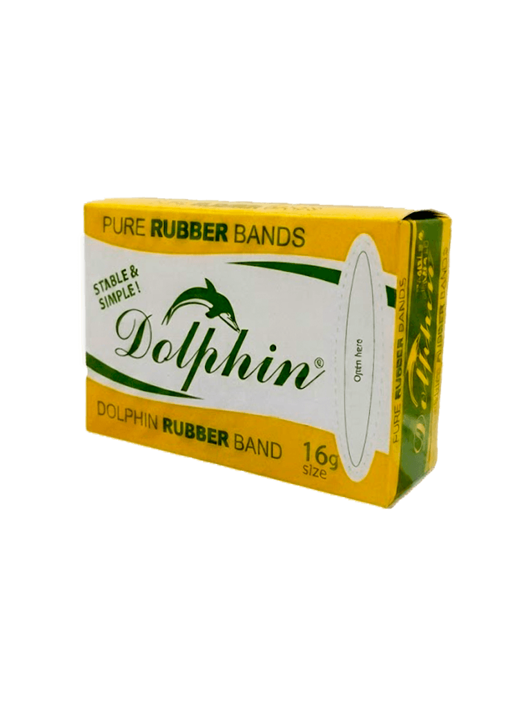 Банковские резинки для денег DOLPHIN 100г в плотной зеленой упаковке