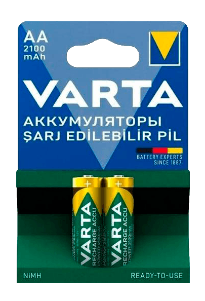 Аккумуляторная батарейка VARTA AA 2100mAh (тип HR6)