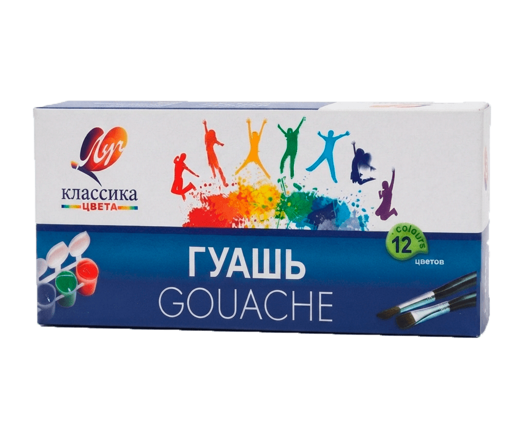 Гуашь "Классика" 12 цветов Луч