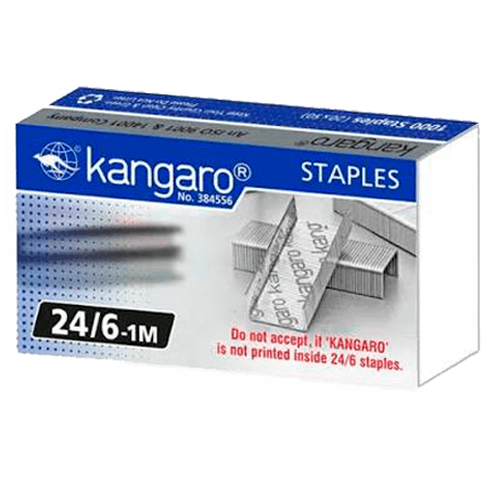 Скобы Kangaro staples 24/6-1m, 6mm 1000pcs 20boxes (Китай)