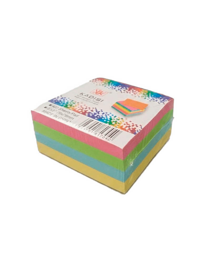 Самоклеящейся бумаги для заметок, 400 листов, KADISI Self-adhesive Notes, 76x76мм (3x3 дюйма)