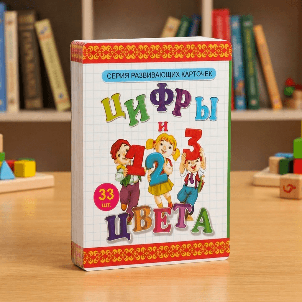 Цифры и цвета 33шт в картинках