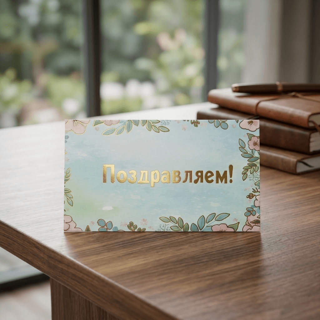 Konwert 9x16sm Поздравляем!